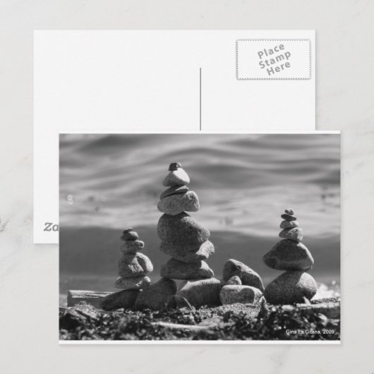 Carte Postale Zen Rocks (Devant / Derrière)