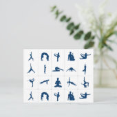Carte Postale Zen Yoga Poses Lotus Tree of Life (Debout devant)