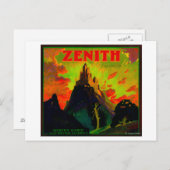 Carte Postale Zenith Orange LabelWhittier, CA (Devant / Derrière)