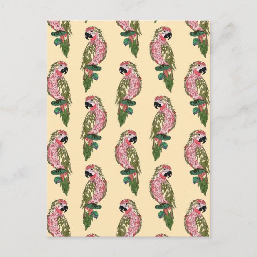 Carte Postale Zentangle Style Parrots 2 (Devant)