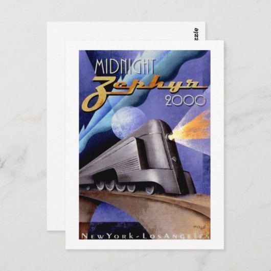 Carte Postale Zephyr de minuit (Devant / Derrière)