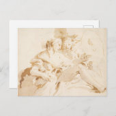 Carte Postale Zephyr et Flora (Devant / Derrière)