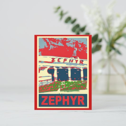 Carte Postale Zephyr Rollercoaster Pontchartrain Beach (Debout devant)