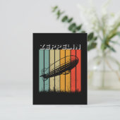 Carte Postale Zeppelin Rétro Dirigible Aéronef Zepelin Zepplin (Debout devant)