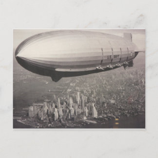 Carte Postale Zeppelin sur New York