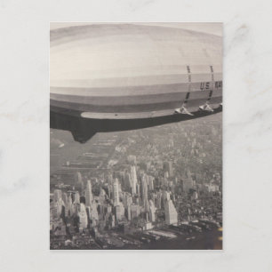 Carte Postale Zeppelin sur New York
