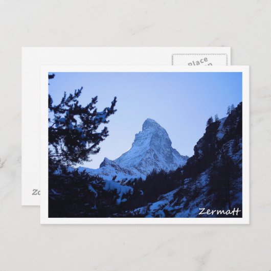 carte postale zermatt (Devant / Derrière)