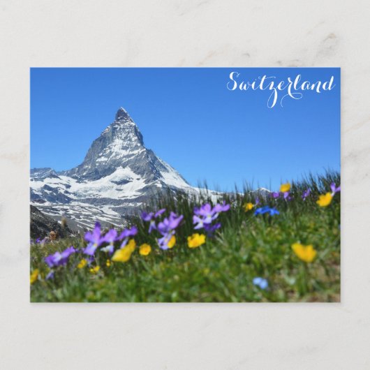 Carte Postale Zermatt Matterhorn Suisse Alpes suisses (Devant)