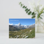 Carte postale Zermatt Matterhorn Swiss Alps (Debout devant)