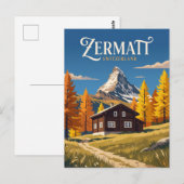 Carte Postale Zermatt Suisse (Devant / Derrière)