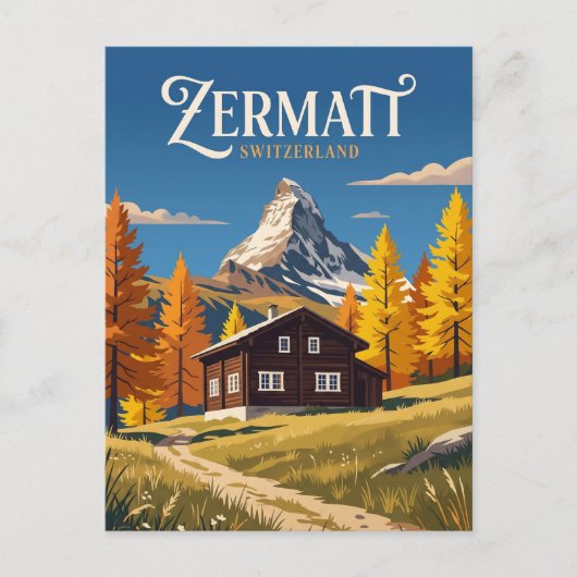 Carte Postale Zermatt Suisse (Devant)