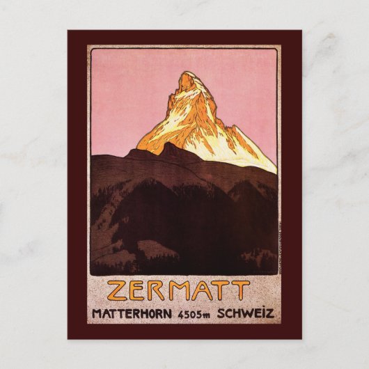 Carte Postale Zermatt Suisse (Devant)