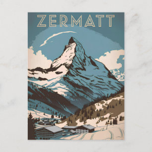 Carte Postale Zermatt vintage