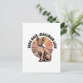 Carte Postale Zero Hair Maximum Love Sphynx Art (Debout devant)