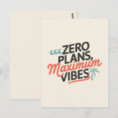Carte Postale Zéro plan, maximum de vidéos (Devant / Derrière)