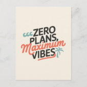 Carte Postale Zéro plan, maximum de vidéos (Devant)