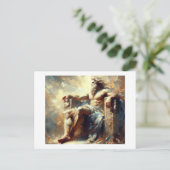Carte Postale Zeus Grec Dieu de Tous, (Debout devant)