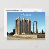 Carte Postale zeus olympien grèce (Devant / Derrière)