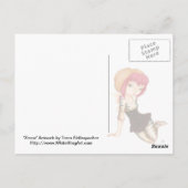 Carte Postale Zevra - imaginaire fairy goth art (Dos)