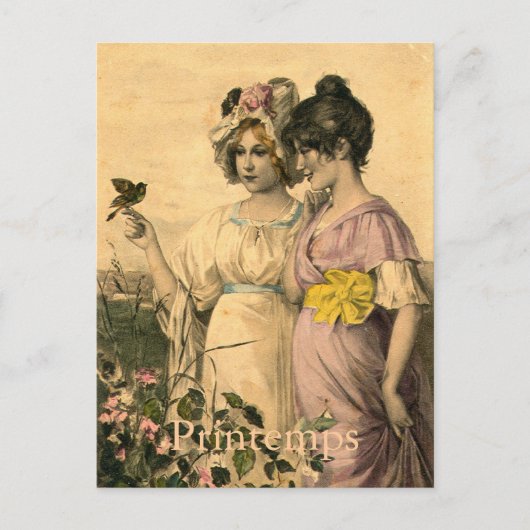 Carte Postale ZHR0011, Printemps (Devant)