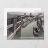 Carte Postale © Zhujiajiao Ancienne ville aquatique, Shanghai, C (Devant / Derrière)