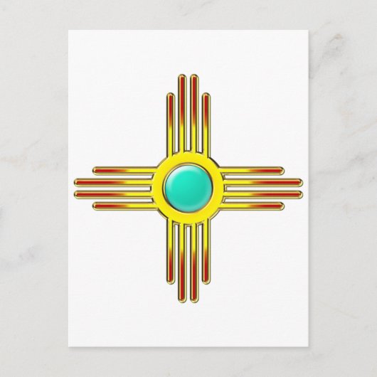 Carte Postale Zia Sonne - Zia Pueblo - Symbole Kraft (Devant)