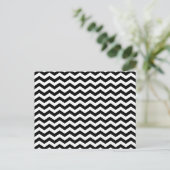 Carte Postale Zig Zag blanc et noir (Debout devant)