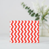 Carte Postale Zig Zag Rouge et Blanc (Debout devant)