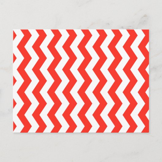 Carte Postale Zig Zag Rouge et Blanc (Devant)