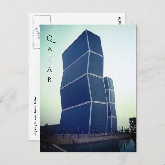 Carte Postale zig zag tours doha qatar (Devant / Derrière)