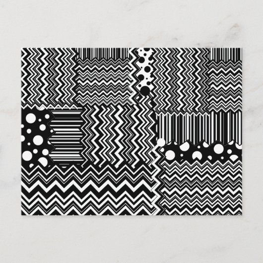 Carte Postale Zig-Zags sauvages (Devant)