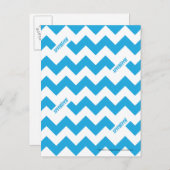Carte Postale ZigZag Aqua (Devant / Derrière)
