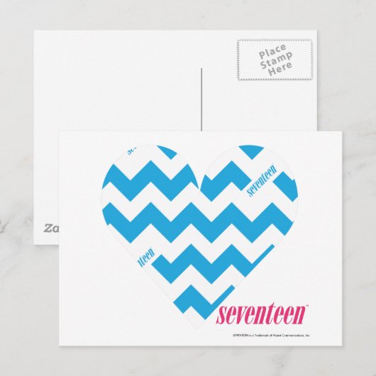 Carte Postale ZigZag Aqua 4 (Devant / Derrière)