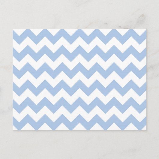 Carte Postale Zigzag bleu clair et blanc (Devant)