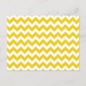 Carte Postale Zigzag jaune, Chevron jaune, Motif géométrique (Devant)