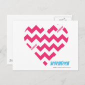 Carte Postale ZigZag Magenta 3 (Devant / Derrière)