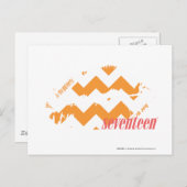 Carte Postale ZigZag Orange (Devant / Derrière)