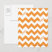 Carte Postale ZigZag Orange (Devant / Derrière)