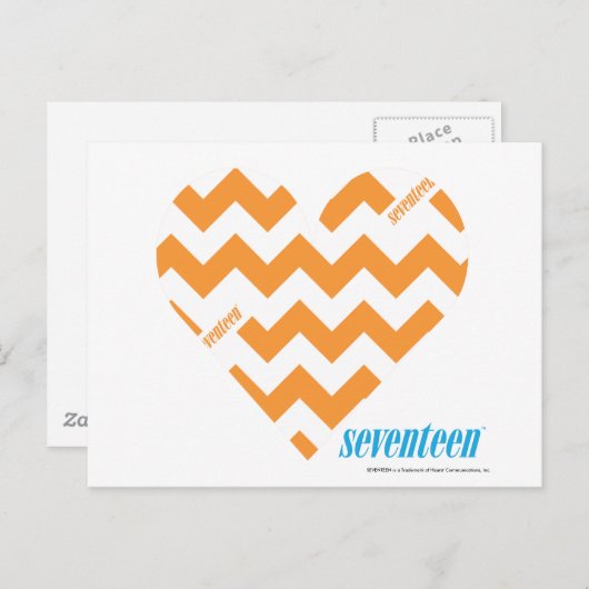 Carte Postale ZigZag Orange 2 (Devant / Derrière)