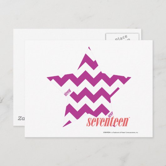 Carte Postale ZigZag Purple 4 (Devant / Derrière)