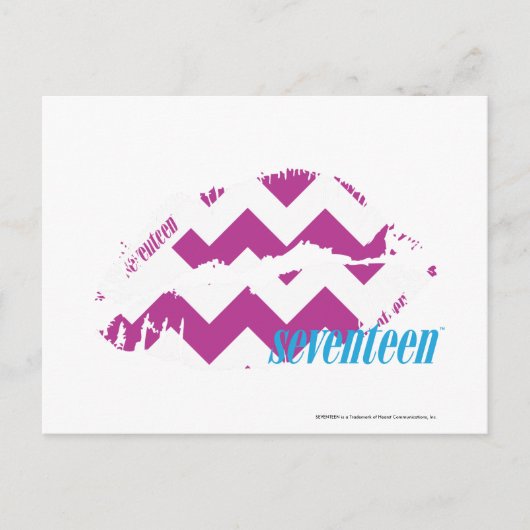 Carte Postale ZigZag violet (Devant)