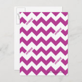 Carte Postale ZigZag violet (Devant / Derrière)