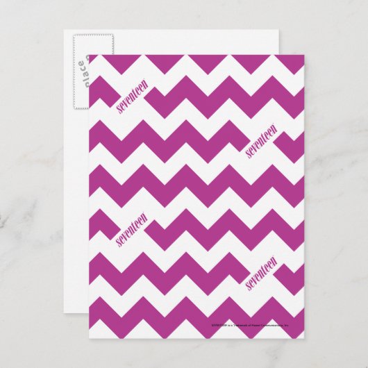 Carte Postale ZigZag violet (Devant / Derrière)