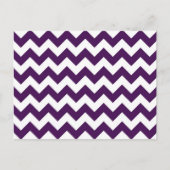 Carte Postale Zigzag violet et blanc (Devant)