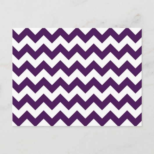 Carte Postale Zigzag violet et blanc (Devant)