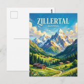 Carte Postale Zillertal Autriche (Devant / Derrière)