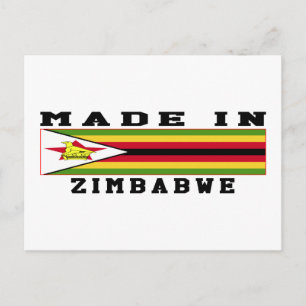 Carte Postale Zimbabwe Fabriqué Dans Des Designs