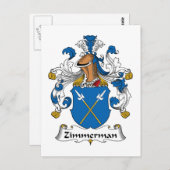 Carte Postale Zimmerman Family Crest (Devant / Derrière)