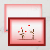 Carte Postale Zinglees~Jongler l'amour (Devant / Derrière)