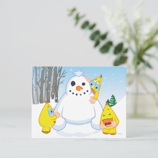 Carte Postale Zingoz Snowman (Debout devant)